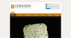 Desktop Screenshot of curationinternational.com