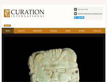 Tablet Screenshot of curationinternational.com